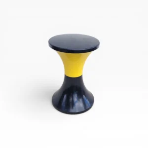 Tabouret Tam Tam siglé jaune noir Massonnet Stamp 2 01