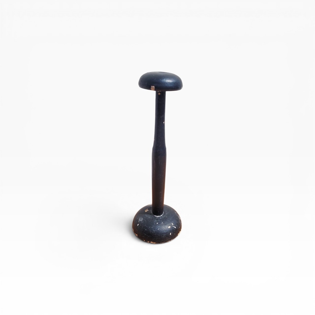 X2 Porte chapeau en bois tourné noir 1 01
