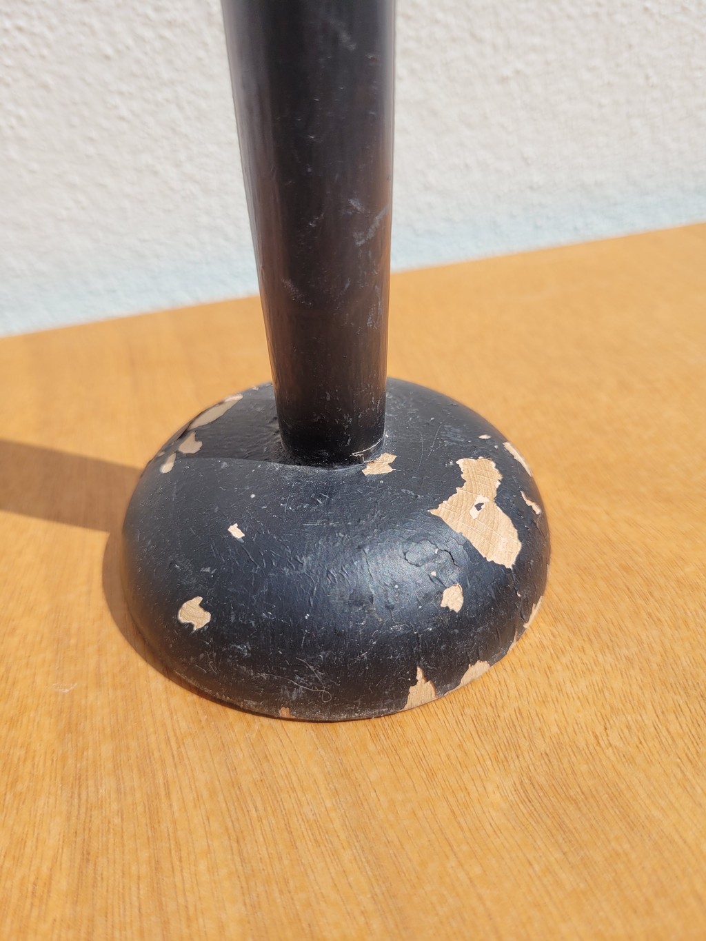 X2 Porte chapeau en bois tourné noir 2 04