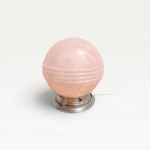 Lampe globe rose esprit Clichy rénovée 06