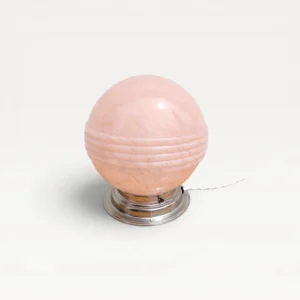 Lampe globe rose esprit Clichy rénovée 06