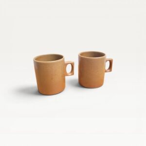 Lot de 2 tasses en grès de Brenne 70s 06