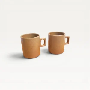 Lot de 2 tasses en grès de Brenne 70s 06