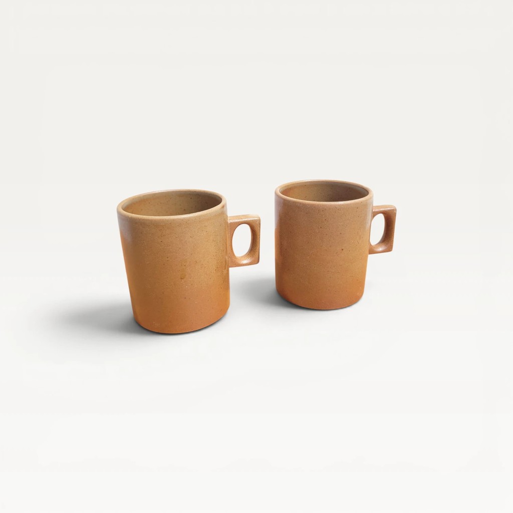 Lot de 2 tasses en grès de Brenne 70s 06