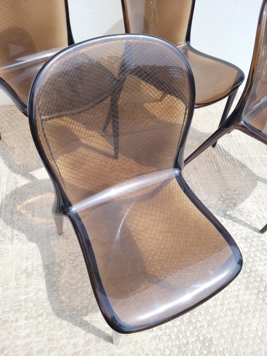 Lot de 4 chaises Thalya Kartell par Patrick Jouin 04