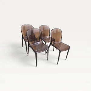 Lot de 4 chaises Thalya Kartell par Patrick Jouin 06