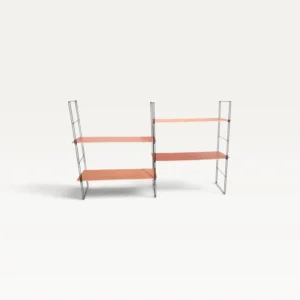 Étagère murale double modulable type String – Années 60 07