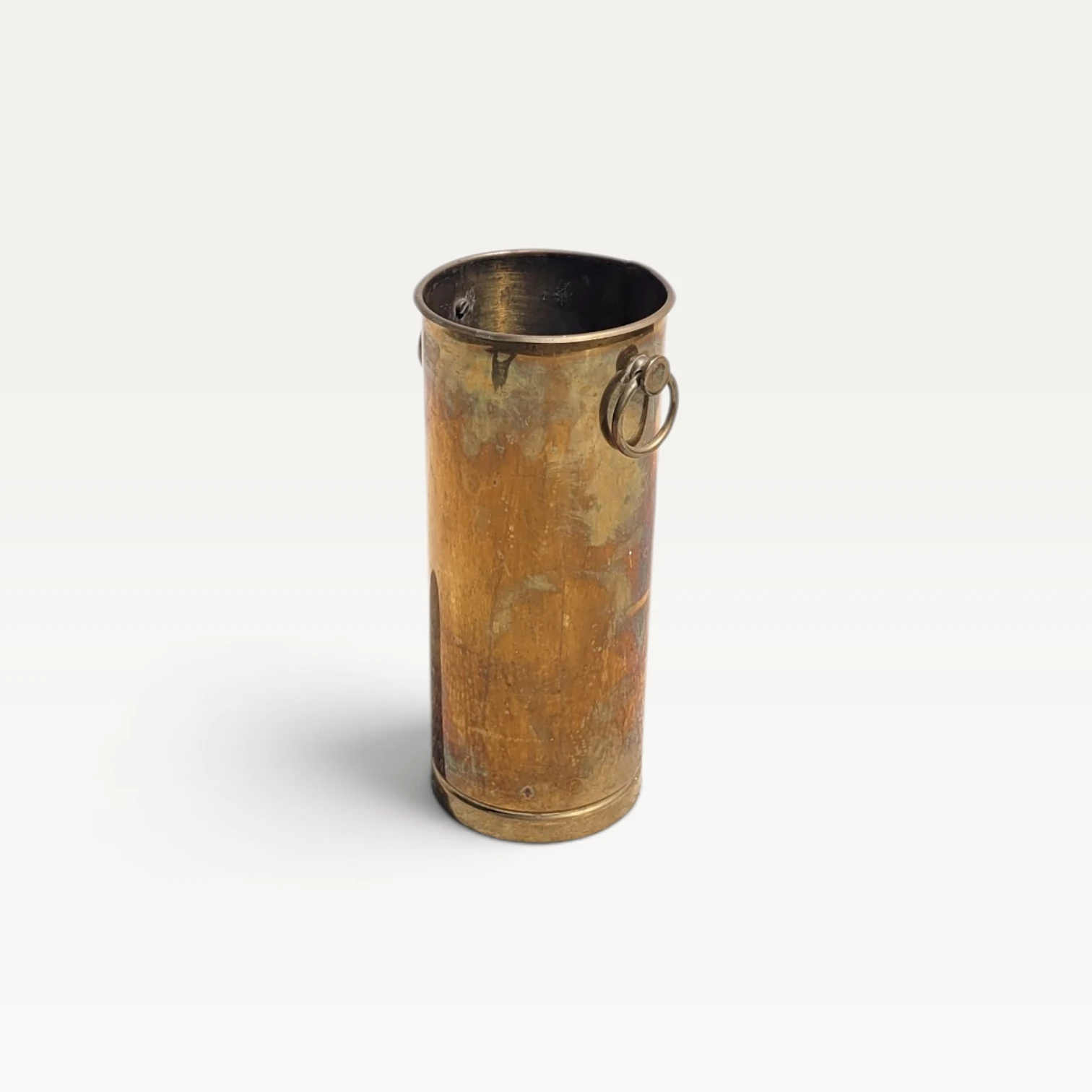 Porte parapluies cylindrique en laiton – Années 60 70 07