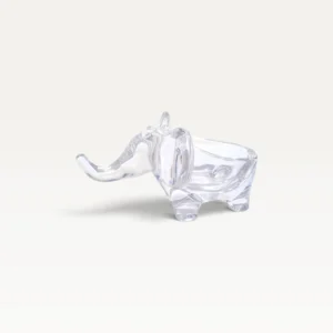 Vide poche éléphant en cristal de Vannes Années 60 70 06