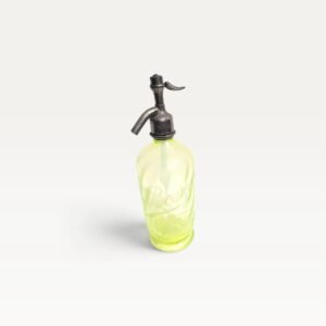 Siphon de bistrot vintage M Bourgeon Bort Corrèze verre jaune 01