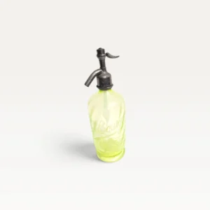 Siphon de bistrot vintage M Bourgeon Bort Corrèze verre jaune 01